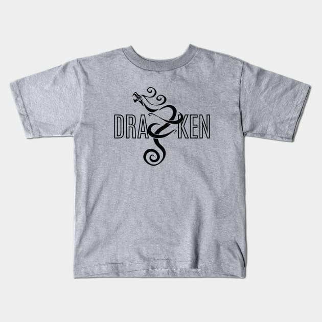 Draken Tattoo Kids T-Shirt by merch.x.wear